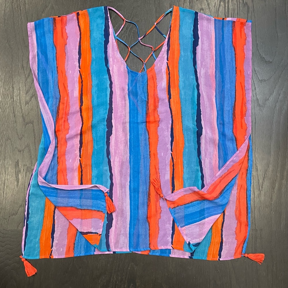 Palisades Beach Club Cover Up Brushed Stripe Medium/Large